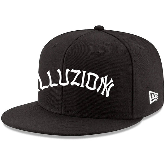 Illuzionati Custom Black Cap – White Embroidered Logo | Exclusive Limited Edition